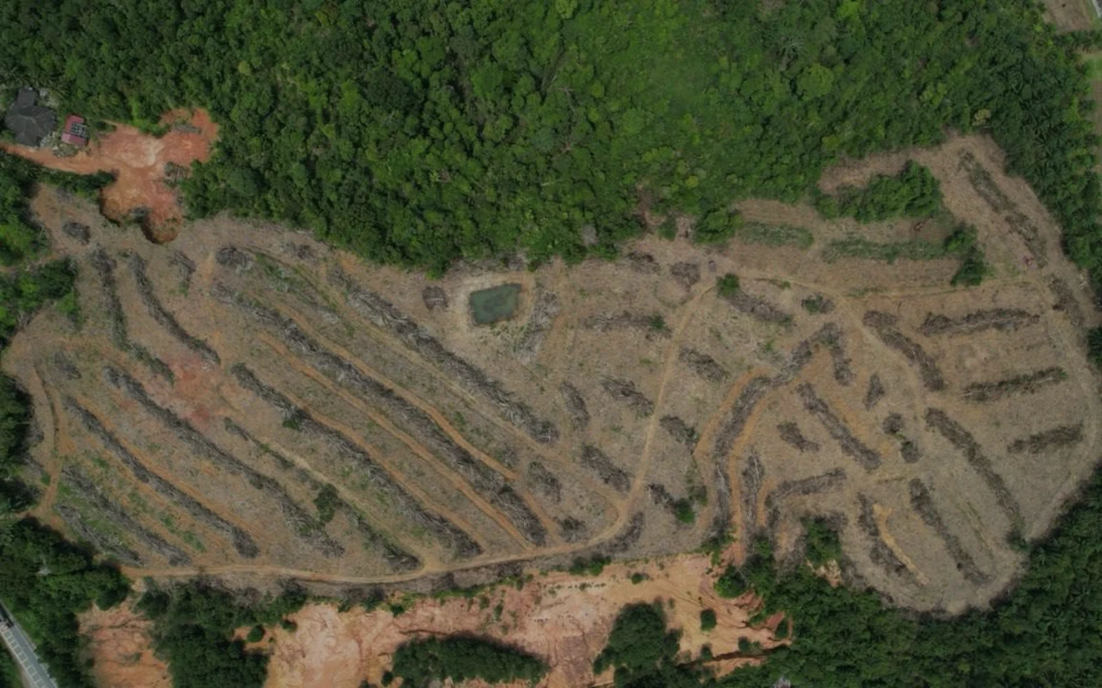 Aerial land context visual